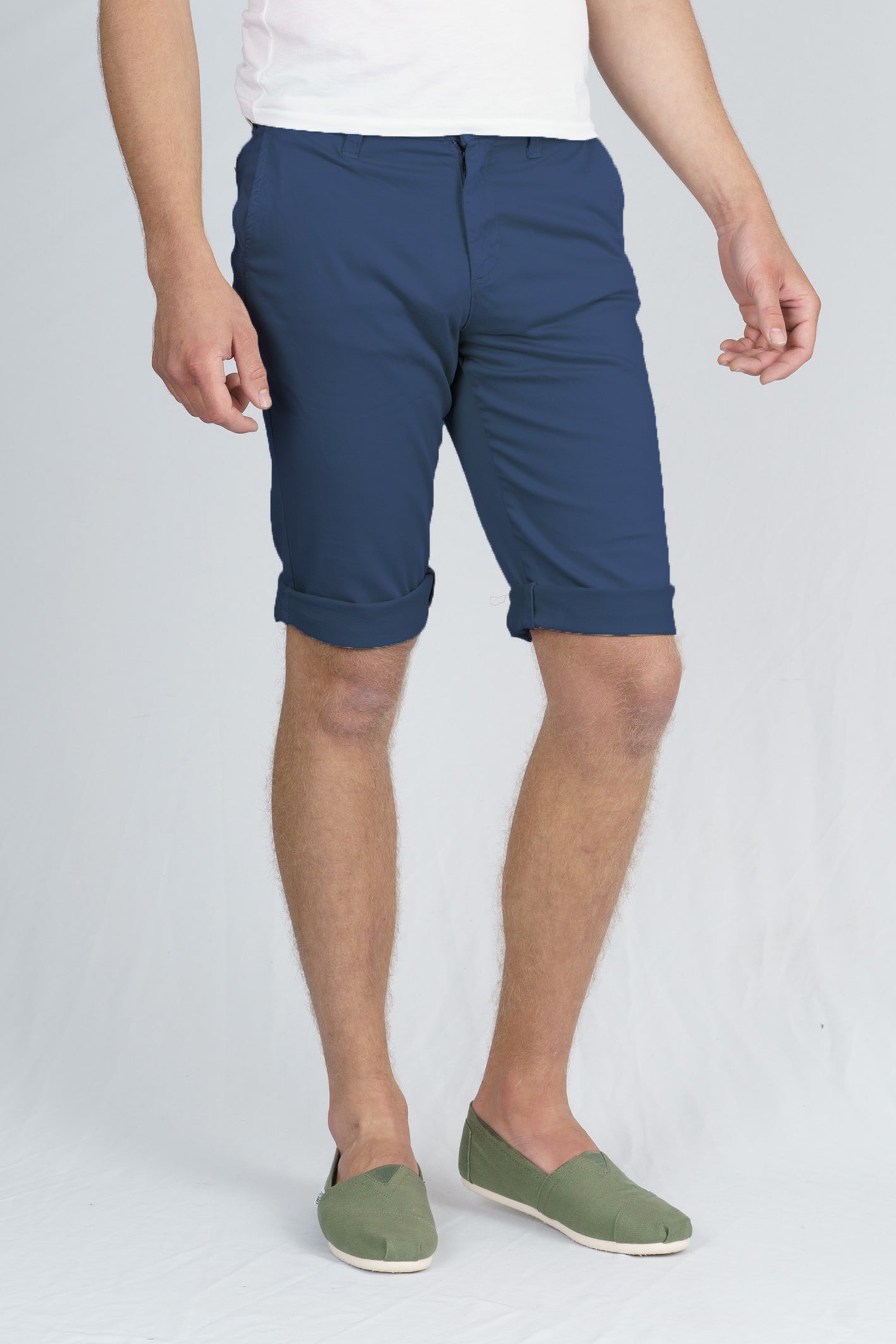 Matt Long Chino Shorts in Night Sea
