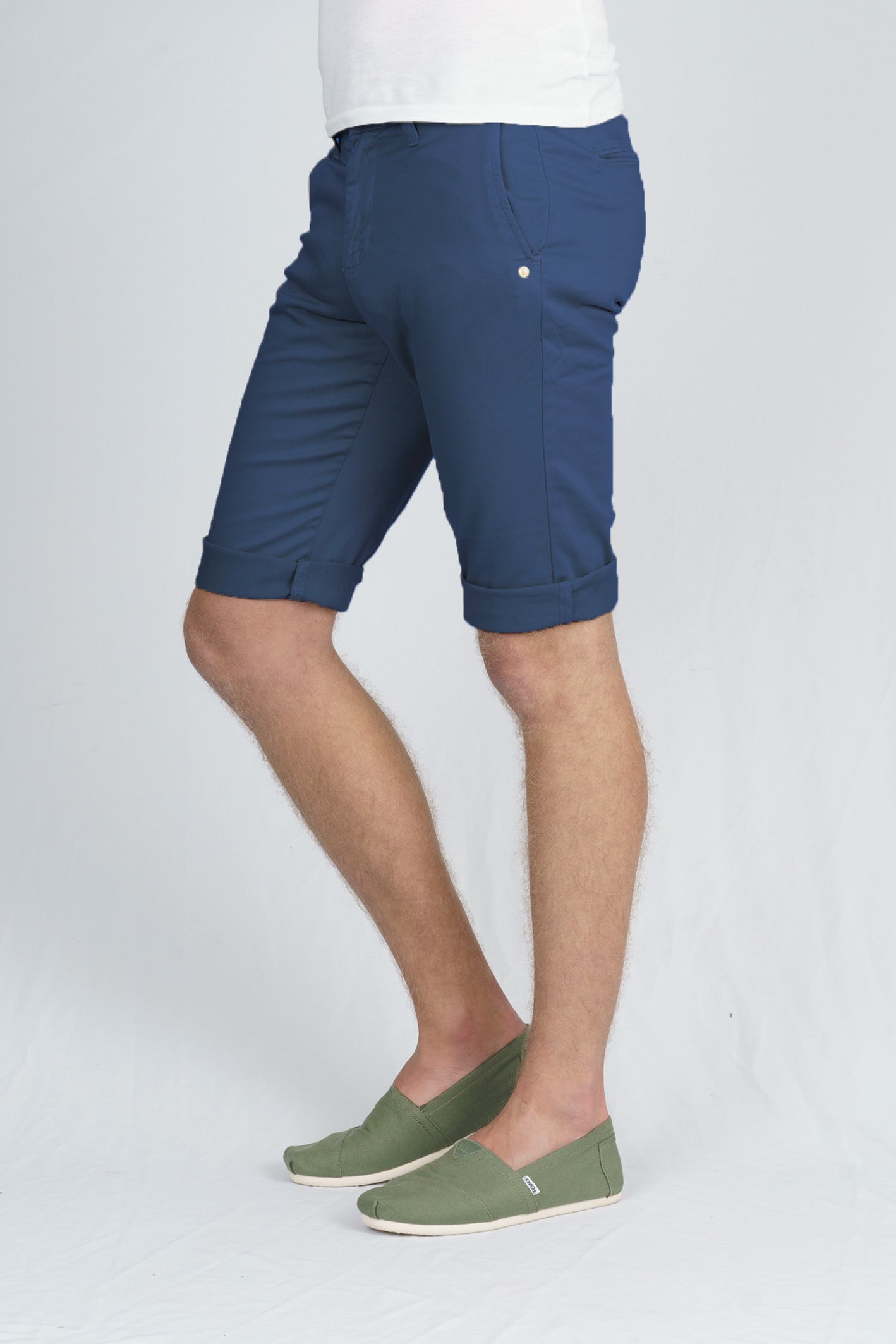 Matt Long Chino Shorts in Night Sea