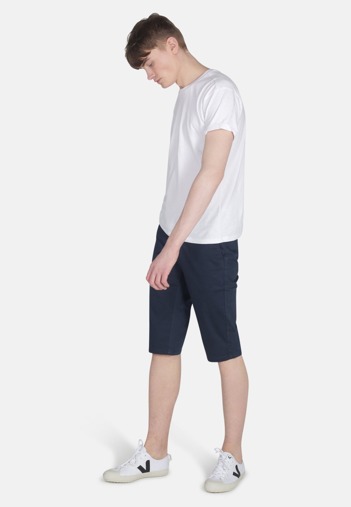 Matt Long Chino Shorts in Navy