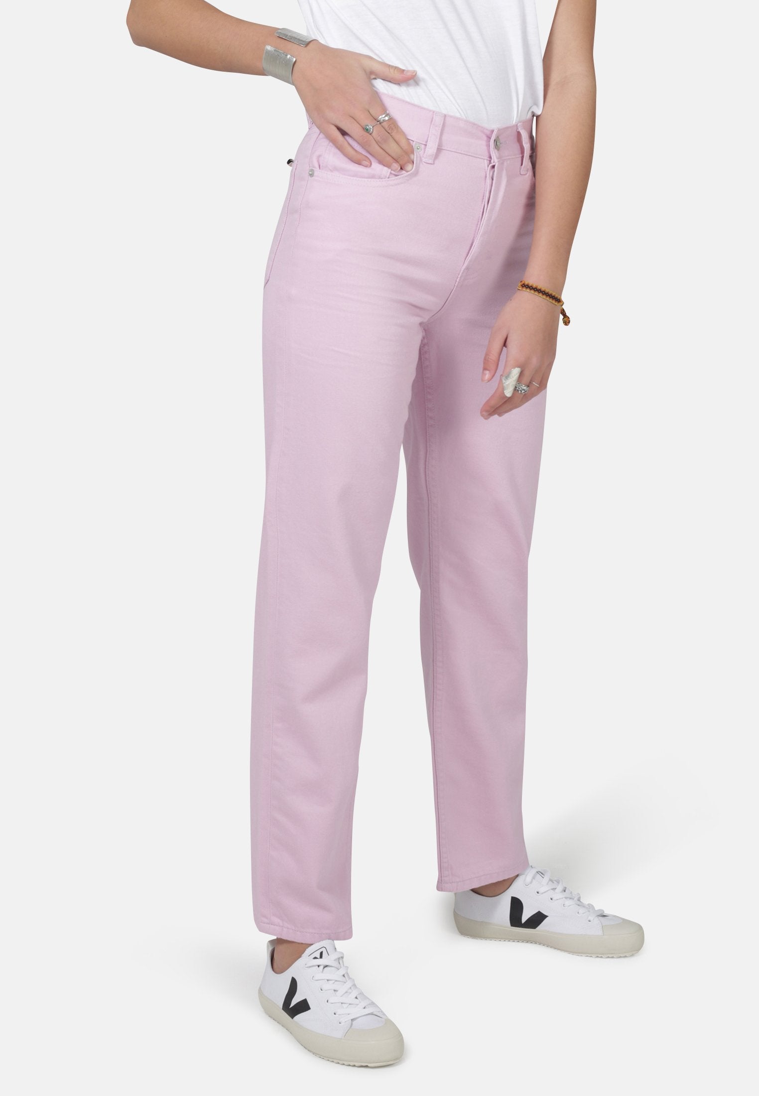 Libby Straight Jean in Pink