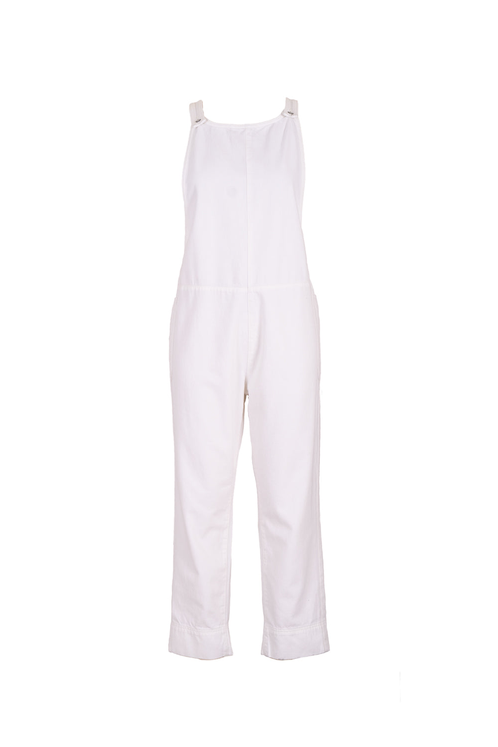 Rosie Overall Dungarees in Ecru